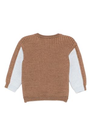 pullover in lana beige FENDI KIDS | BUG205AYMKF1TKE